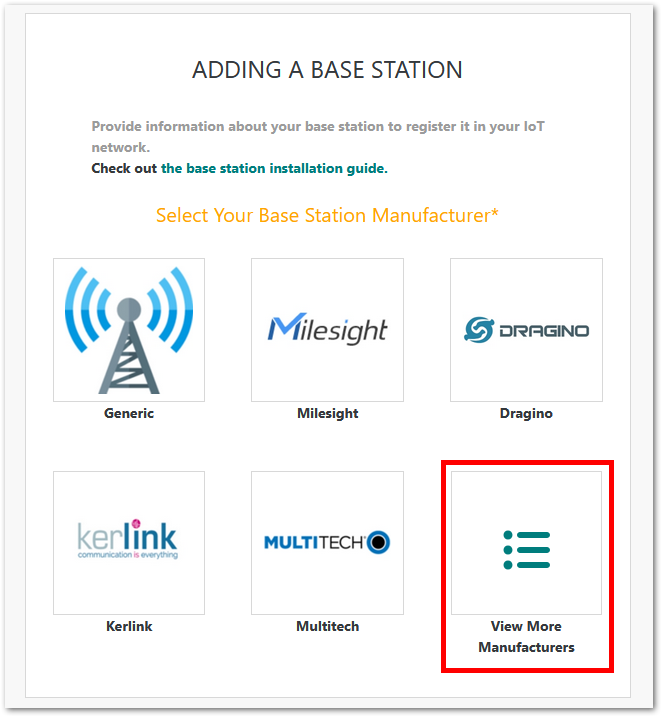 Add a Base Station