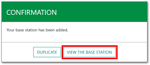 Confirm Base Station Location