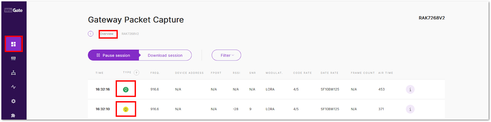 Gateway Packet Capture