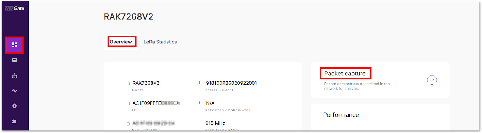 WisGateOS 2 Packet Capture