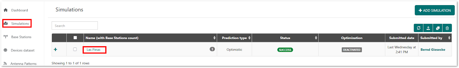Check the RF Simulation results
