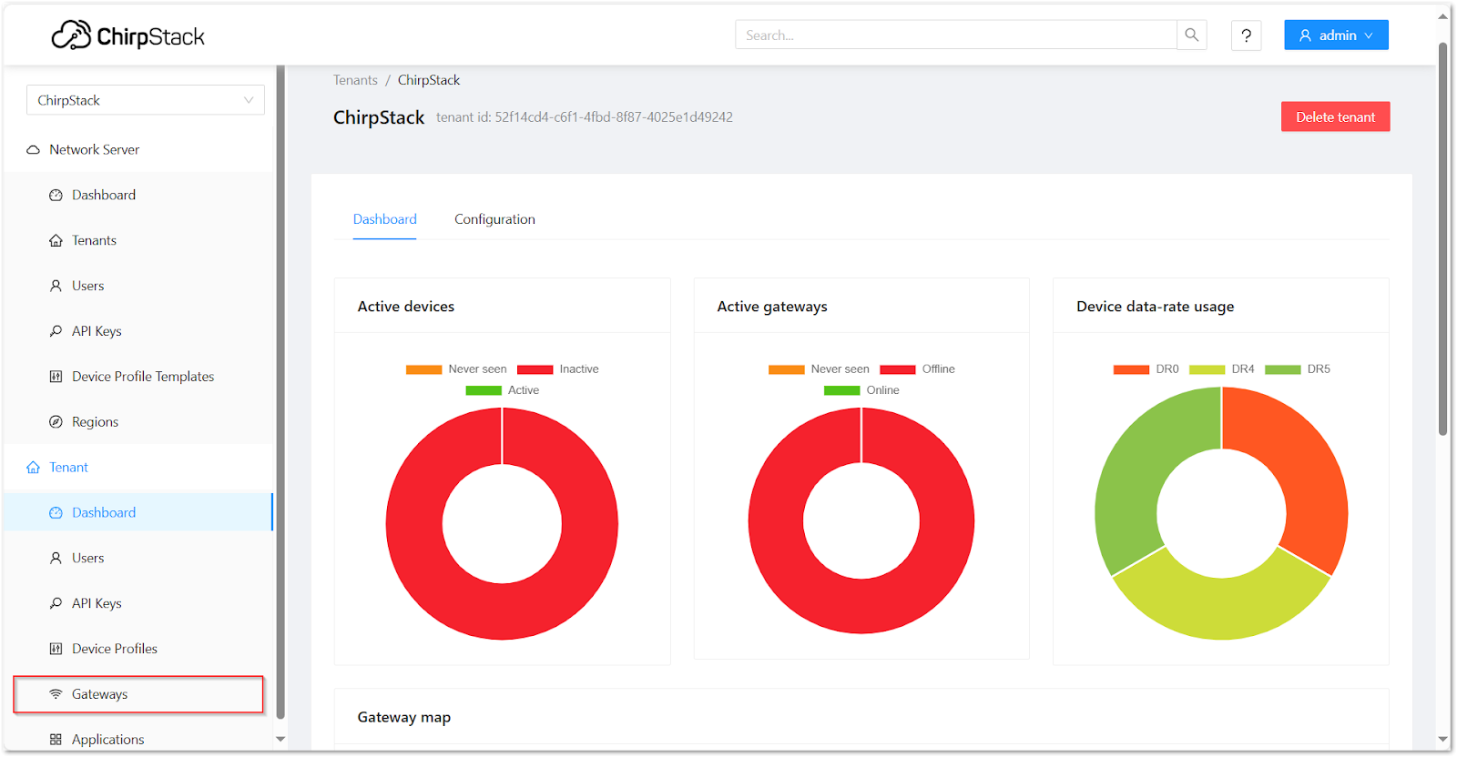 Navigate to Gateways