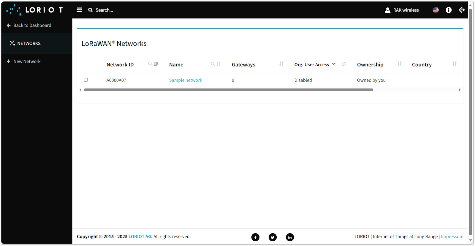 Add New Network