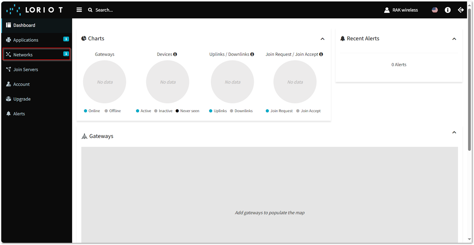 LORIOT Networks Tab