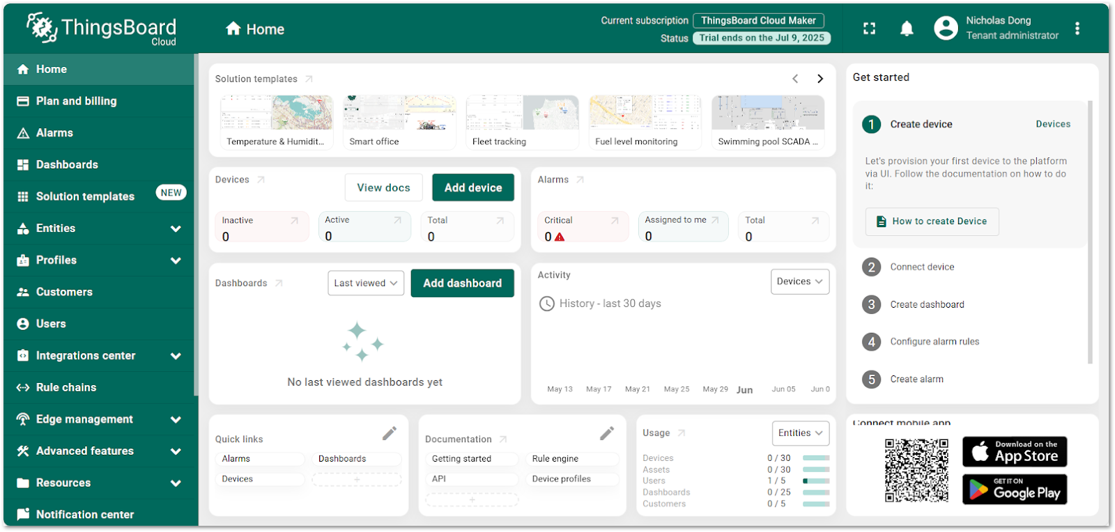 ThingsBoard Home Page