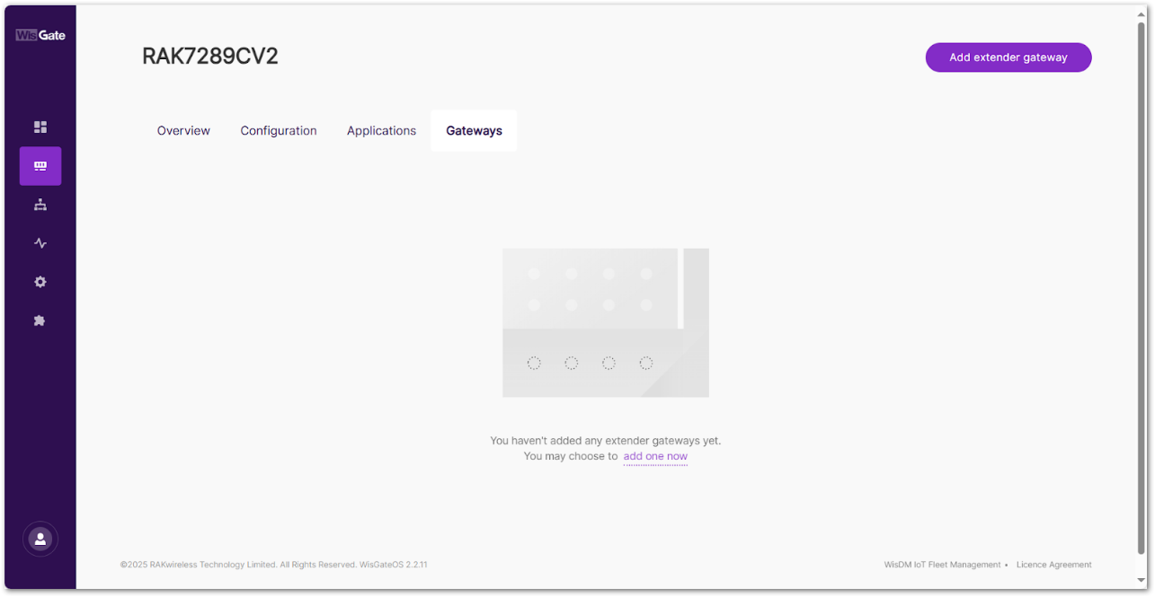 Add Extender Gateway
