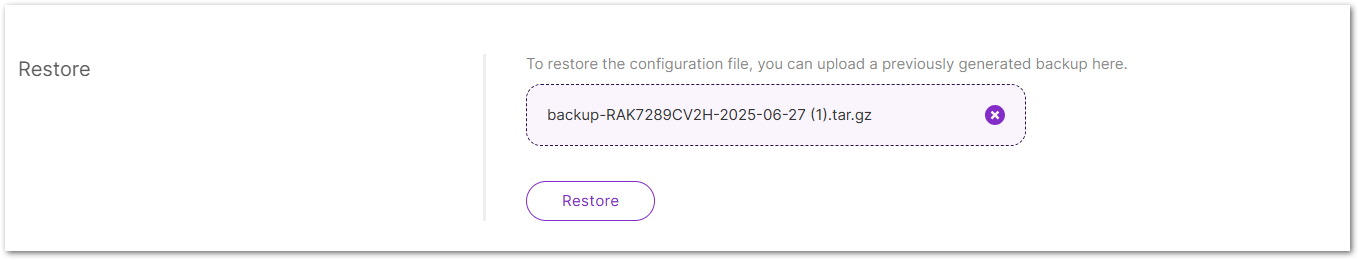 Upload Encrypted Backup