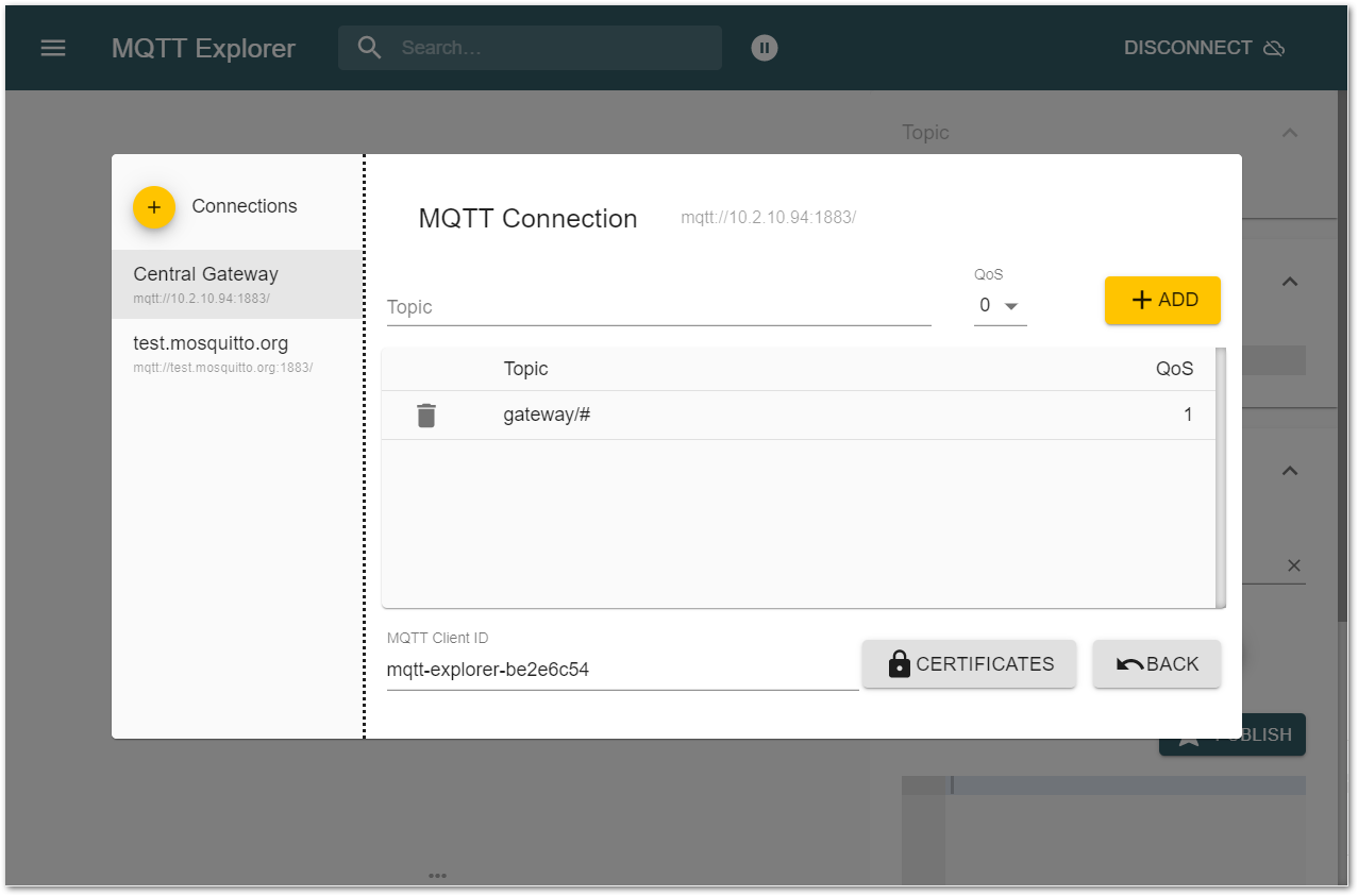 MQTT Explorer Gateway Added